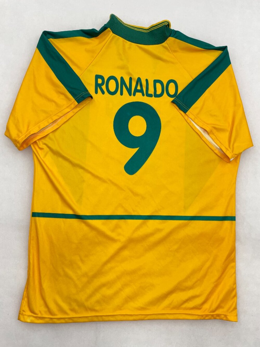 Vintage 2002 Brazil Ronaldo #9 Soccer Football Jersey Shirt Men's XL